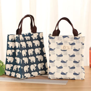 Female Lunch Food Box Bag Insulated Thermal Food Picnic Lunch Bags