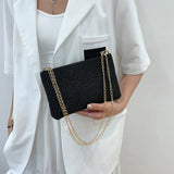 Women's Messenger Bag with Rhinestone Square Design