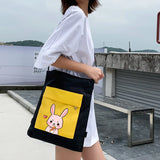 Female Messenger Canvas Bags Student Large Capacity Shoulder Bag
