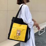 Female Messenger Canvas Bags Student Large Capacity Shoulder Bag