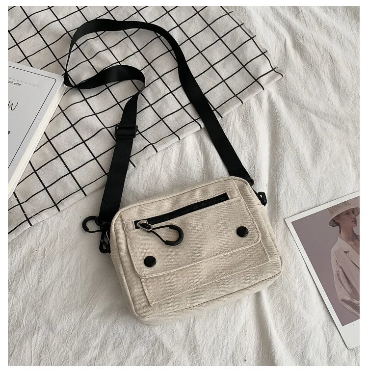 Female Messenger Crossbody Student Bags Women Canvas Bag