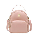 Women's Mini PU Leather Backpack Small School Bag
