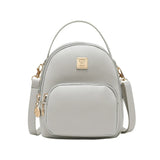 Women's Mini PU Leather Backpack Small School Bag