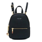 Mini PU Leather Travel Backpack
