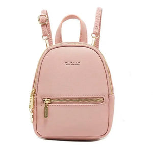 Mini PU Leather Travel Backpack