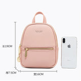 Mini PU Leather Travel Backpack