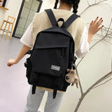 Female Nylon Backpack School Bags Women Teenger Girl School Bags