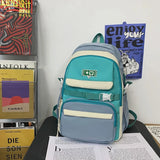 Waterproof Nylon Women Backpack with Multiple Pockets - Large Capacity