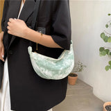 Women's Tie Dye Canvas Hobo Bag Shoulder Messenger Purse
