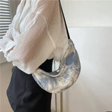 Women's Tie Dye Canvas Hobo Bag Shoulder Messenger Purse