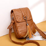 Women's Retro Cross-body Bag Soft Leather Single Shoulder Bag