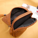 Women's Retro Cross-body Bag Soft Leather Single Shoulder Bag