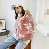 Casual Nylon Backpack for Women Shoulder Bag School Bag