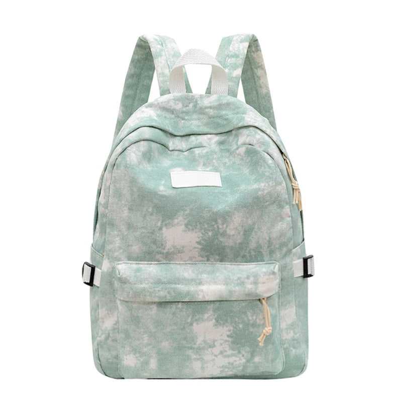 Tie Dye Women Backpack Casual School Bag for Teenage Girl