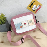 Women's Small Square Nylon Shoulder Bag