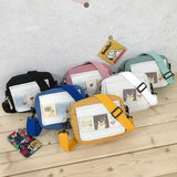 Women's Small Square Nylon Shoulder Bag