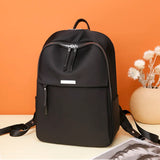 Female Oxford Women Backpack Preppy Style Rucksack