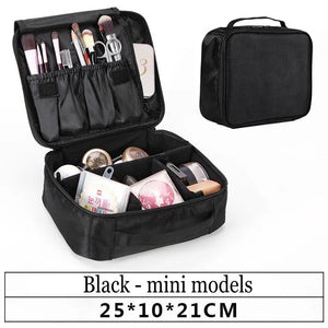 Female Makeup Bag Organizer Professional Artist Case Travel Beauty Cosmetic Box