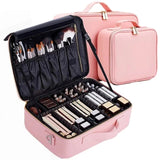 Female Makeup Bag Organizer Professional Artist Case Travel Beauty Cosmetic Box