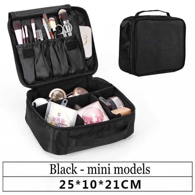 Female Makeup Bag Organizer Professional Artist Case Travel Beauty Cosmetic Box