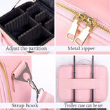 Female Makeup Bag Organizer Professional Artist Case Travel Beauty Cosmetic Box