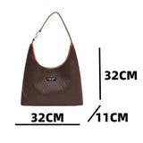 Women's Plaid Shoulder Bag Soft Leather Tote Bag
