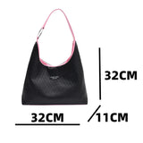 Women's Plaid Shoulder Bag Soft Leather Tote Bag