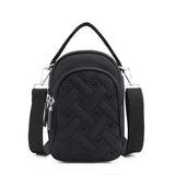 Women's Plaid Waist Pack Nylon Phone Pouch Travel Bag