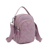 Women's Plaid Waist Pack Nylon Phone Pouch Travel Bag