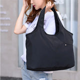 Female Portable Foldable Dumplings Handbag Lightweight Shopper Bag