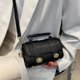 Women's Leather Shoulder Bag Top Handle Crossbody Bag Casual Messenger Bag