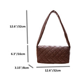 Women's Quilted Cotton Armpit Bag Large Tote Shoulder Bag