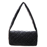 Women's Quilted Cotton Armpit Bag Large Tote Shoulder Bag