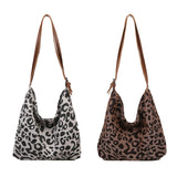 Leopard Pattern Shoulder Bag Casual Large Underarm Bags Handbag