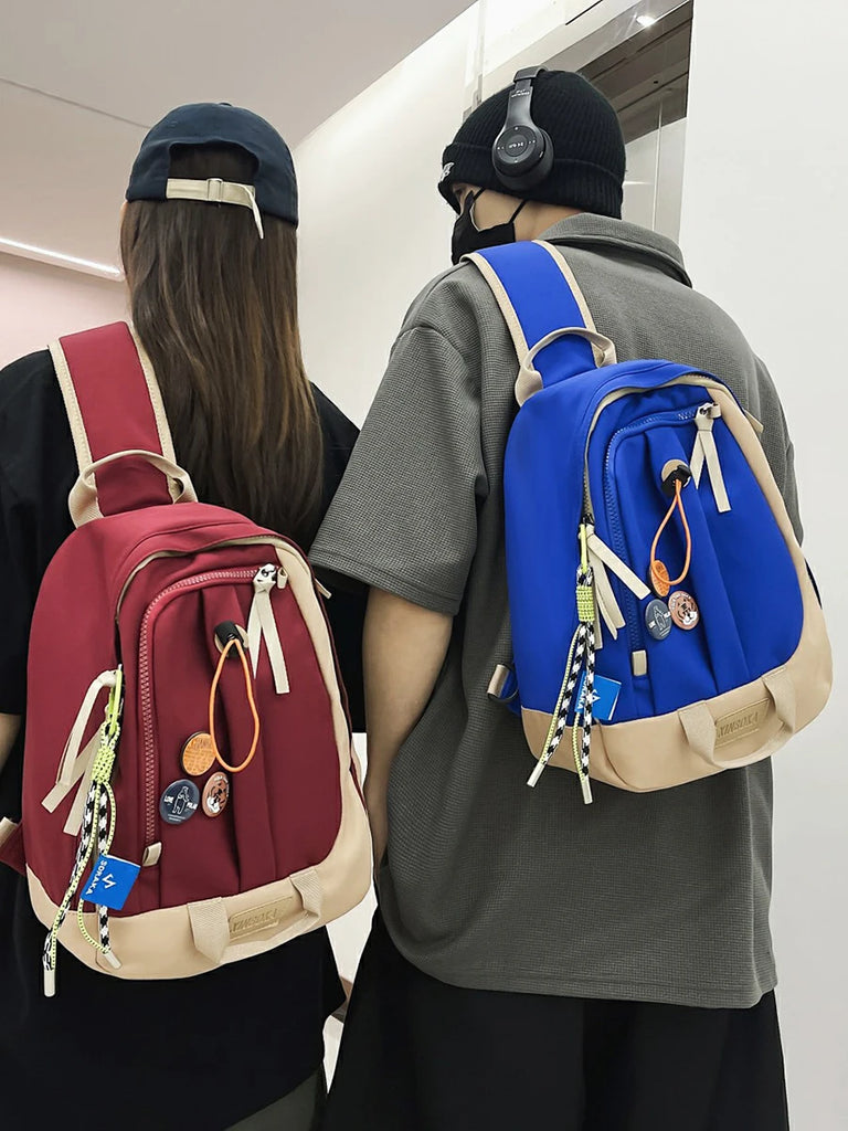 Nylon Backpack Waterproof School Bags for Teenagers Girls