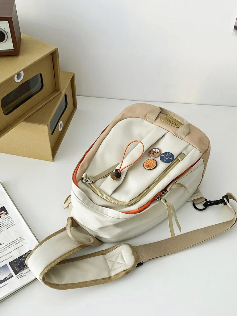 Nylon Backpack Waterproof School Bags for Teenagers Girls