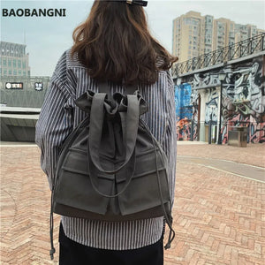 Nylon Travel Backpack Women Mochilas Sac A Dos Ladies Laptop Rucksack Men Bag Pa