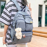 Teenage Girls Schoolbag Waterproof Nylon Backpack