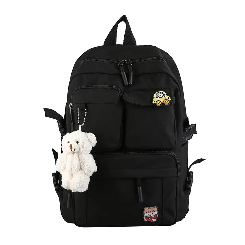 Teenage Girls Schoolbag Waterproof Nylon Backpack