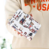 Korea Cartoon Bear Buckle Mini Zipper Wallet Student Small Fresh Purse