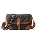 Women's Retro Leather Shoulder Bag with Buckle
