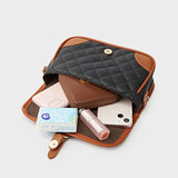 Women's Retro Leather Shoulder Bag with Buckle