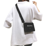Letter Print PVC Crossbody Bag for Women