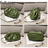 Female Shoulder Bag Pu Leather Crossbody Bags Dumpling Bags