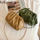 Female Shoulder Bag Pu Leather Crossbody Bags Dumpling Bags