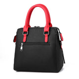 Solid PU Leather Women Messenger Bag with Fur Ball Crossbody Flap Bag