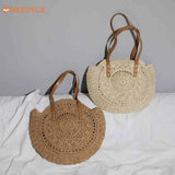 Straw Woven Large Capacity Shoulder Bag for Women