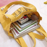 Female Shoulder Bag Woman Handbags Canvas Lady Cartoon Women's Shopper Totes