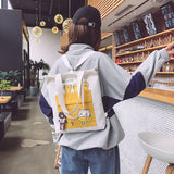 Female Shoulder Bag Woman Handbags Canvas Lady Cartoon Women's Shopper Totes