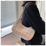 Mini Plaid Shoulder Bag for Women